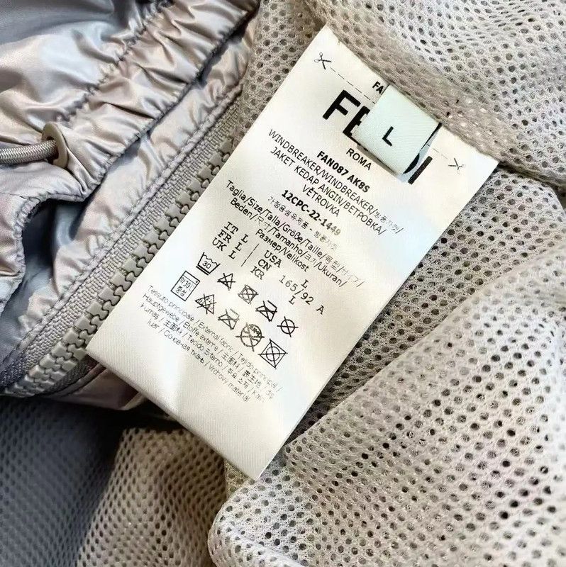 Fendi Fendi Champagne Nylon Women's Jacket 0089 Size L / US 10 / IT 46 - 5 Thumbnail