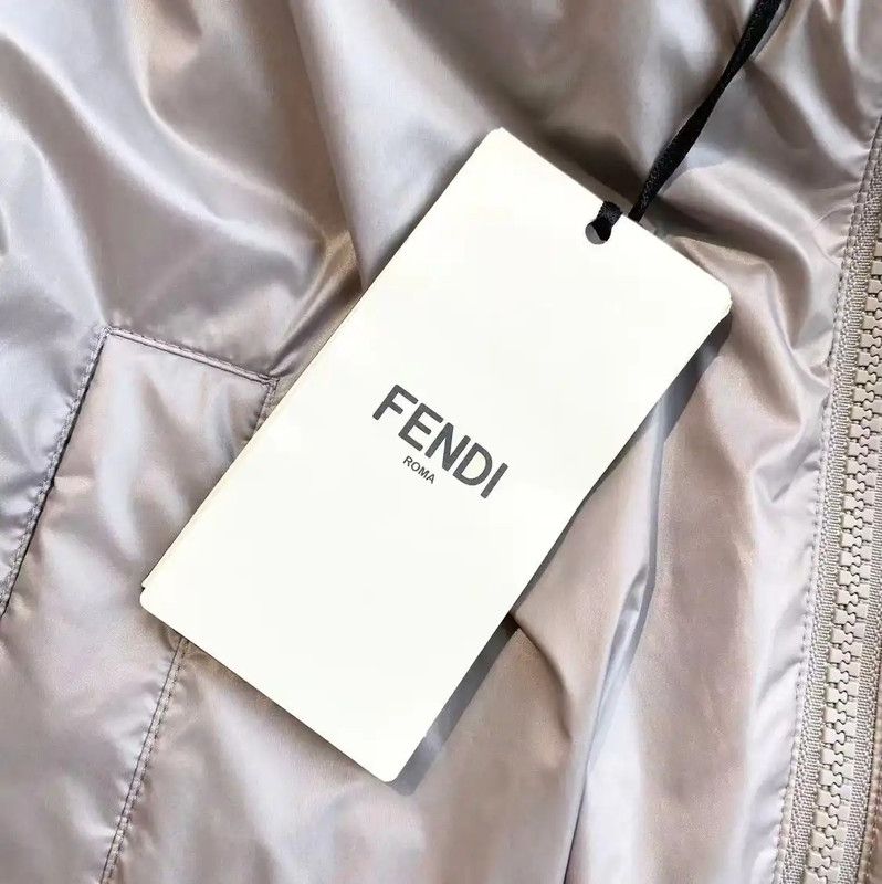 Fendi Fendi Champagne Nylon Women's Jacket 0089 Size L / US 10 / IT 46 - 7 Thumbnail