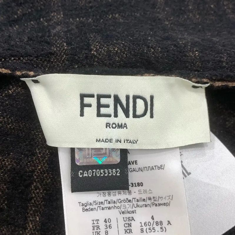 Fendi Fendi Color Block Cotton Dress Size M 0089 Size M / US 6-8 / IT 42-44 - 5 Thumbnail