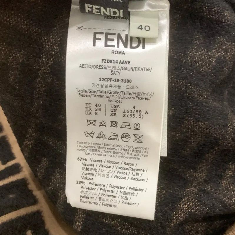 Fendi Fendi Color Block Cotton Dress Size M 0089 Size M / US 6-8 / IT 42-44 - 7 Thumbnail