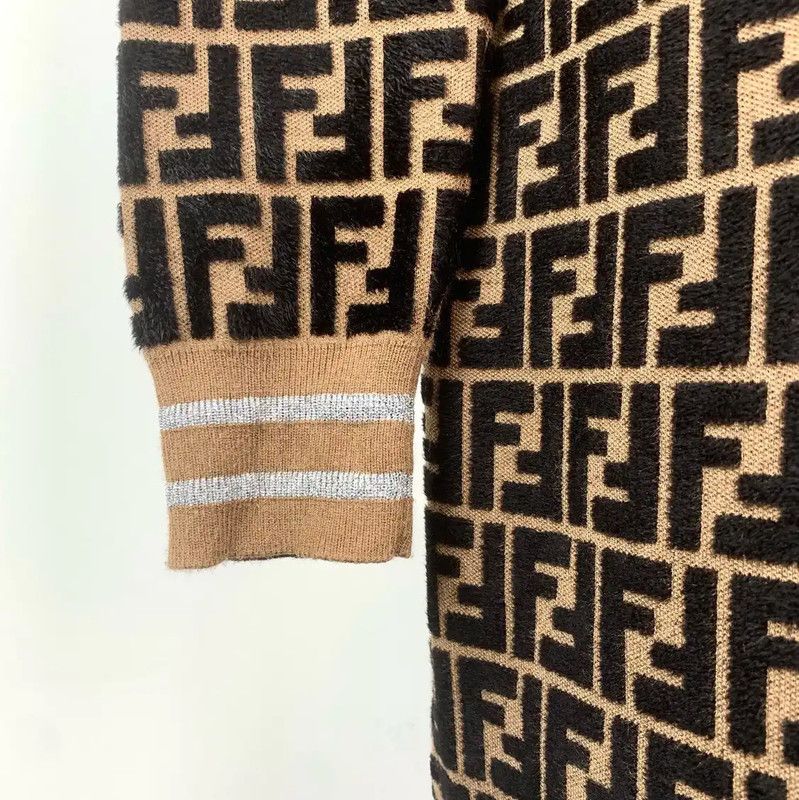 Fendi Fendi Color Block Cotton Dress Size M 0089 Size M / US 6-8 / IT 42-44 - 4 Thumbnail