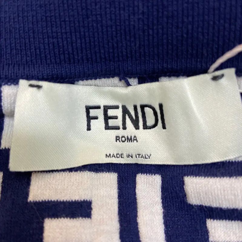 Fendi Fendi Colorblock Cotton Dress for Women 0089 Size M / US 6-8 / IT 42-44 - 4 Thumbnail
