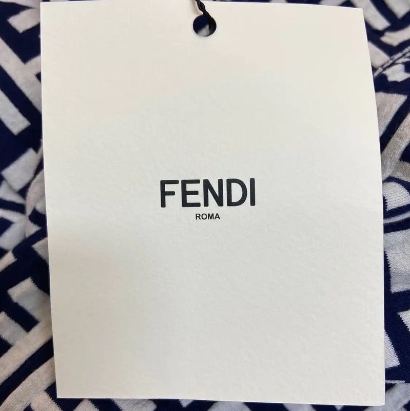 Fendi Fendi Colorblock Cotton Dress for Women 0089 Size M / US 6-8 / IT 42-44 - 8 Thumbnail