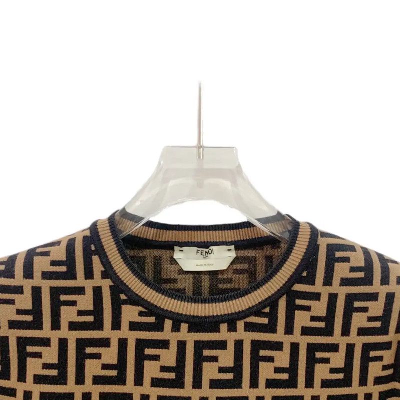 Fendi Fendi Brown Knit Sweater for Women 0089 Size XS / US 0-2 / IT 36-38 - 3 Thumbnail