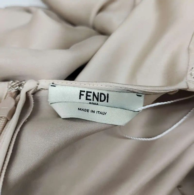 Fendi Fendi Blush Pink Cotton Dress Size S 0089 Size S / US 4 / IT 40 - 3 Thumbnail