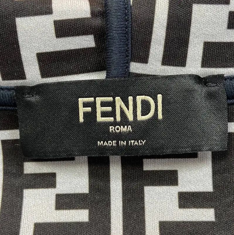 Fendi Fendi Women's Black Cotton Jacket 0089 Size L / US 10 / IT 46 - 4 Thumbnail
