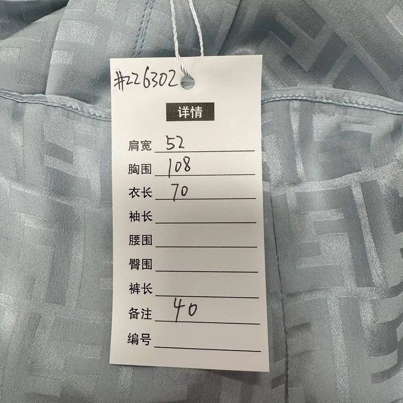 Fendi Fendi Light Blue Cotton Women's Shirt 0089 Size L / US 10 / IT 46 - 3 Thumbnail
