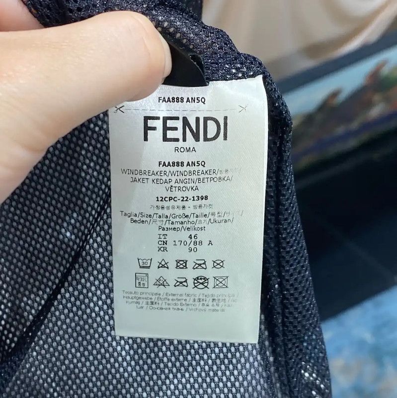 Fendi Fendi Colorblock Nylon Women's Jacket 0089 Size M / US 6-8 / IT 42-44 - 4 Thumbnail