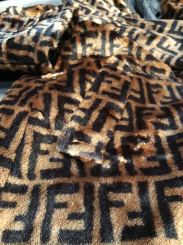 Fendi Fendi Brown Faux Fur Double F Coat 0089 Size M / US 6-8 / IT 42-44 - 5 Thumbnail