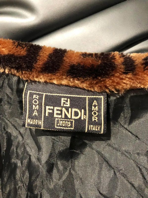 Fendi Fendi Brown Faux Fur Double F Coat 0089 Size M / US 6-8 / IT 42-44 - 6 Thumbnail