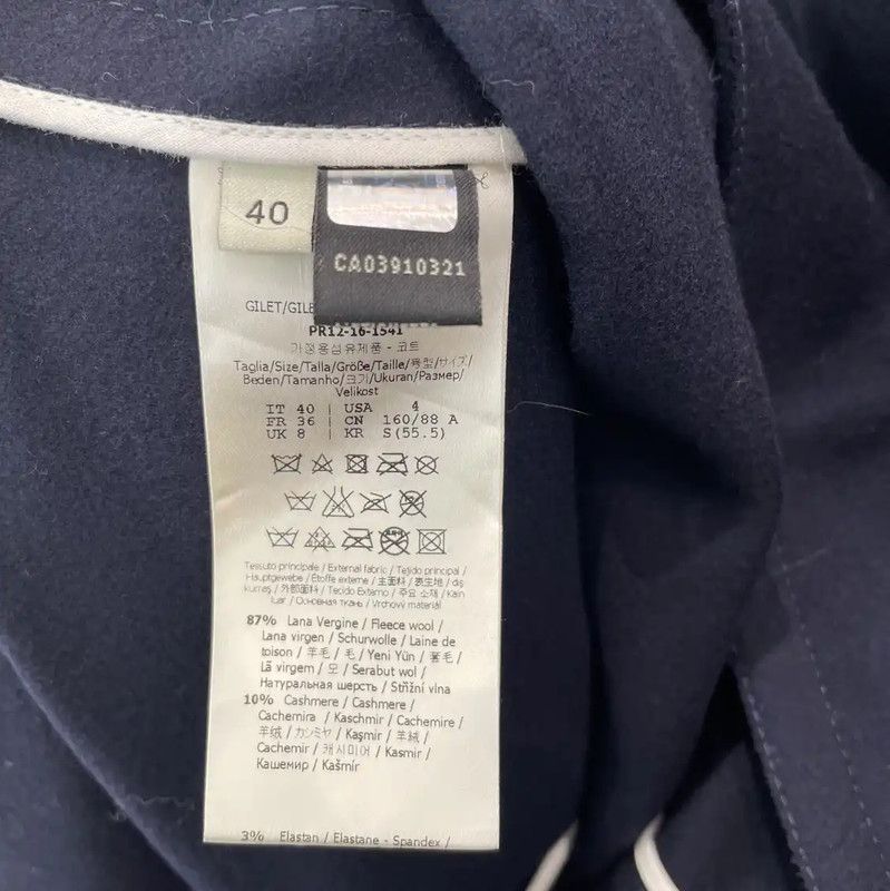 Fendi Fendi Black Wool Women's Jacket with Fur Details 0089 Size M / US 6-8 / IT 42-44 - 6 Thumbnail