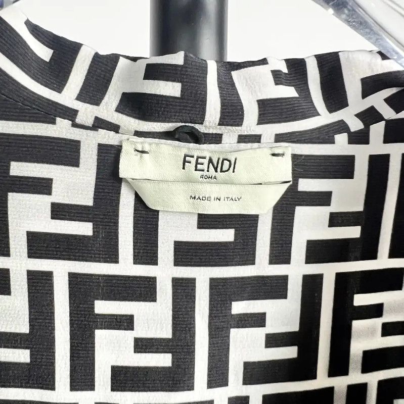Fendi Fendi Multicolor Silk Dress Size M 0089 Size M / US 6-8 / IT 42-44 - 6 Thumbnail