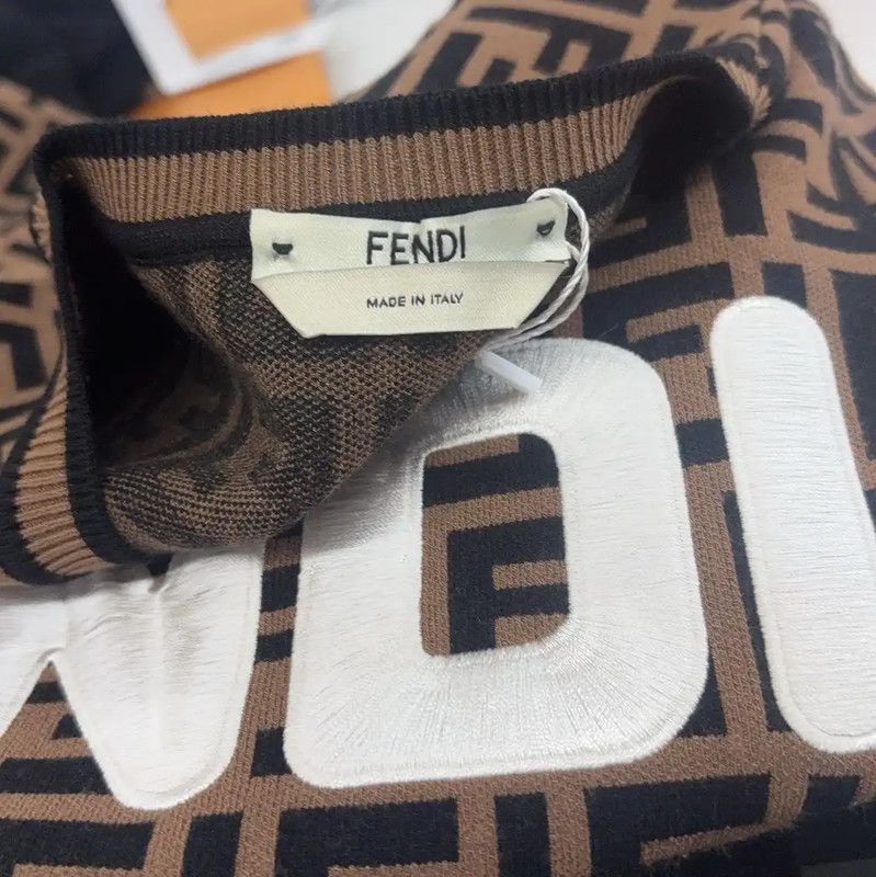 Fendi Fendi Brown Wool Knit Sweater for Women 0089 Size S / US 4 / IT 40 - 3 Thumbnail