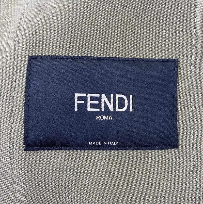 Fendi Fendi Green Wool Women's Jacket 0089 Size L / US 10 / IT 46 - 4 Thumbnail
