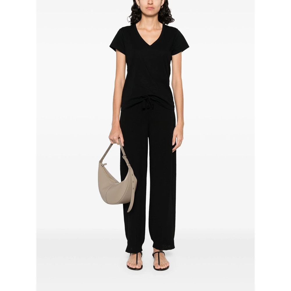 Mazzarelli Mazzarelli BLACK Tops - T-shirts & Jerseys Size S / US 4 / IT 40 - 3 Thumbnail