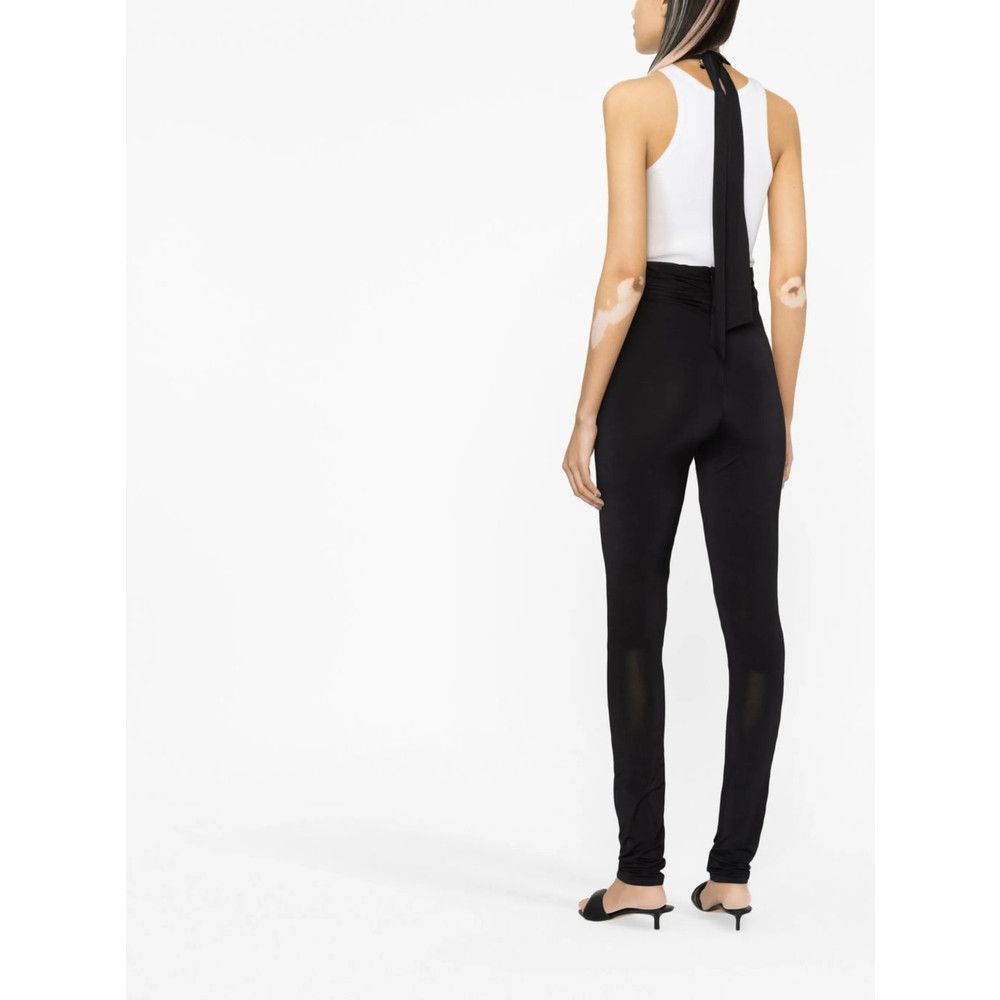 The Attico The Attico BLACK Trousers - High-Waisted Trousers Size 26" / US 2 / IT 38 - 3 Thumbnail