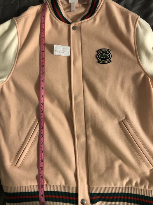 Supreme lacoste wool varsity on sale jacket