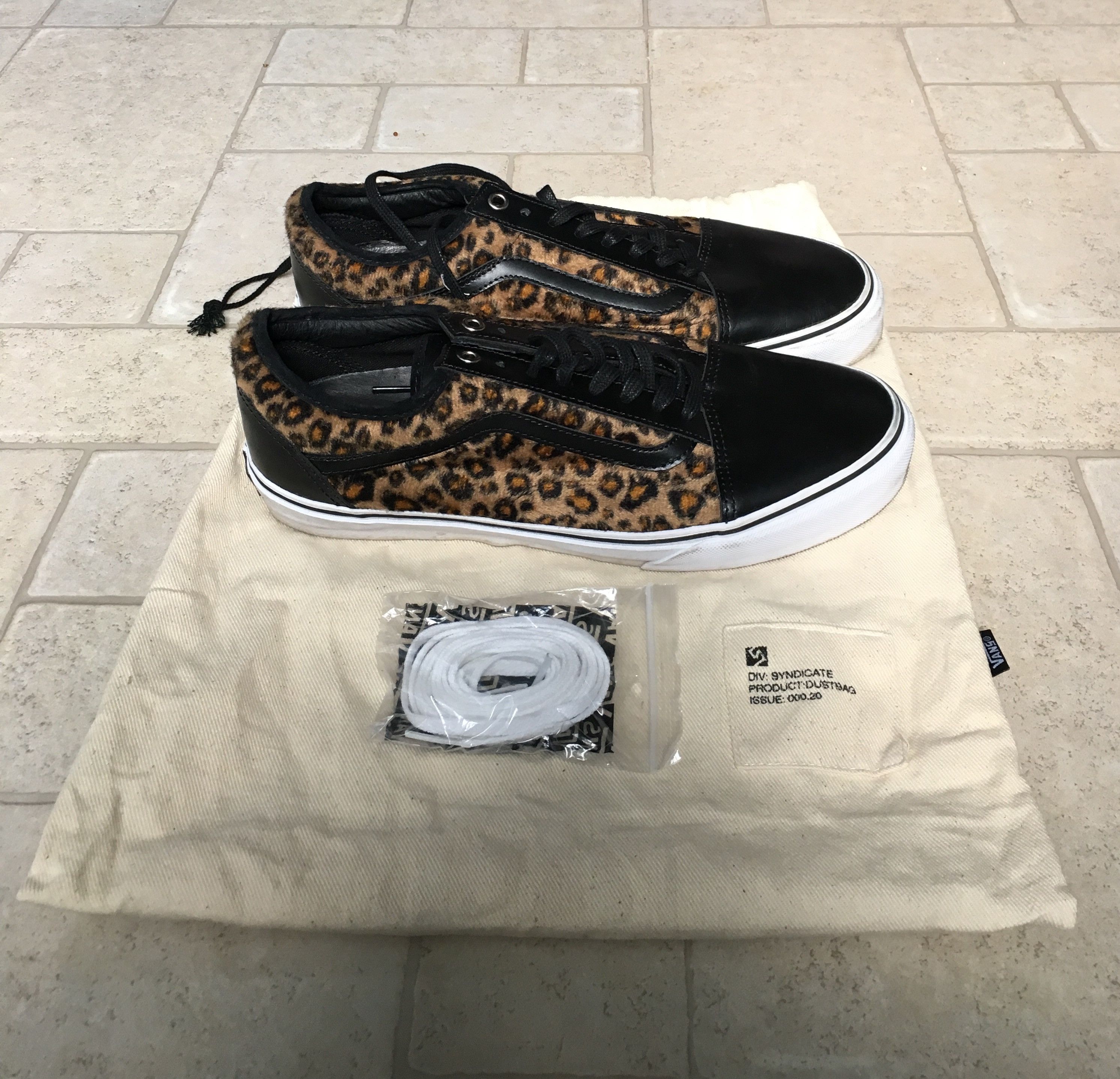 Vans Vans OLD SKOOL 92 PRO S CHEETAH JASON DILL SYNDICATE BLACK WHITE 9.5 Grailed