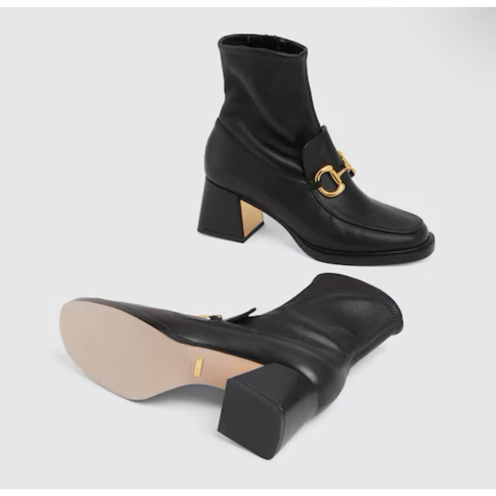Gucci Horsebit Leather Boots SIZE 39.5