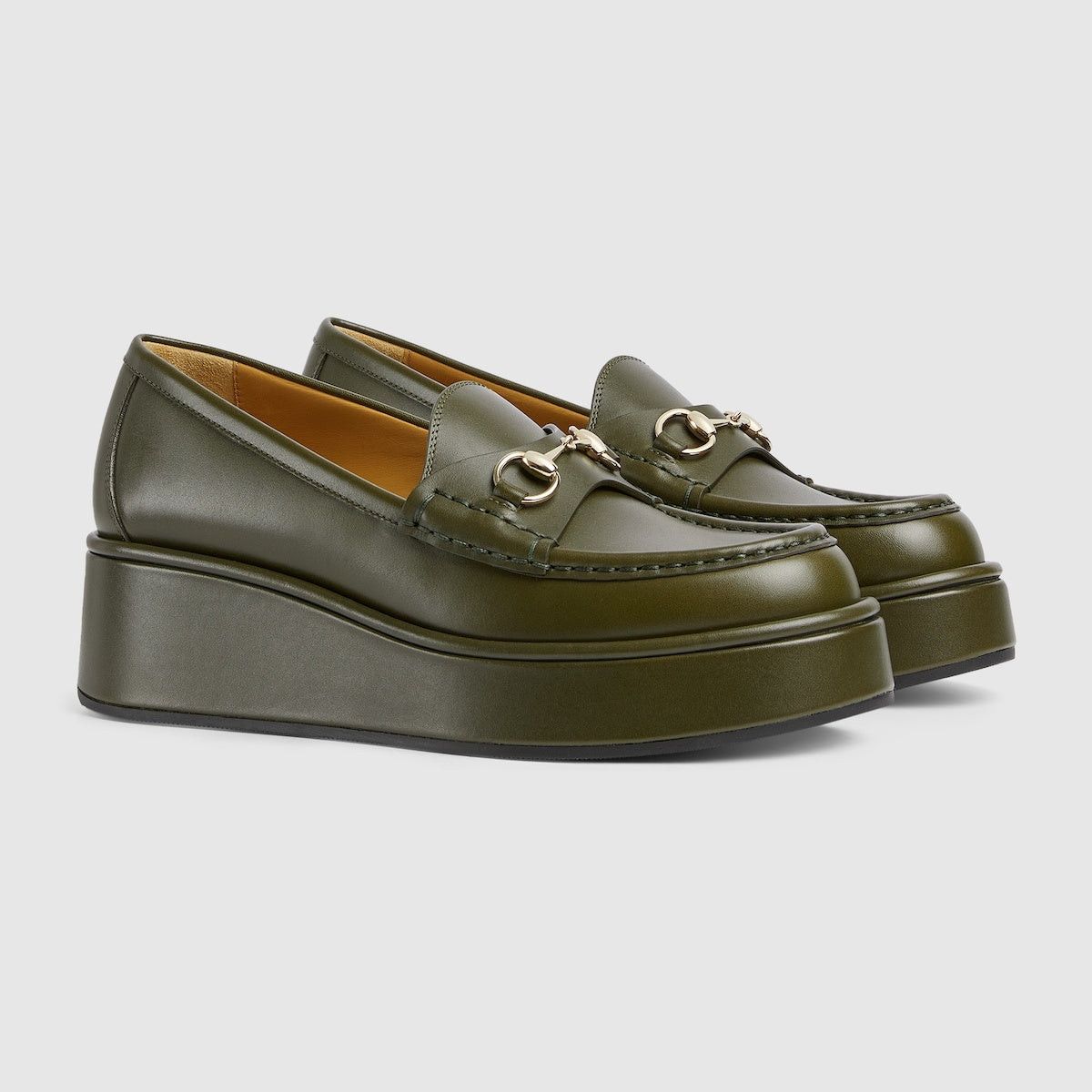 Gucci Gucci Horsebit GG Wedge Loafers SIZE 41 Size ONE SIZE - 2 Thumbnail