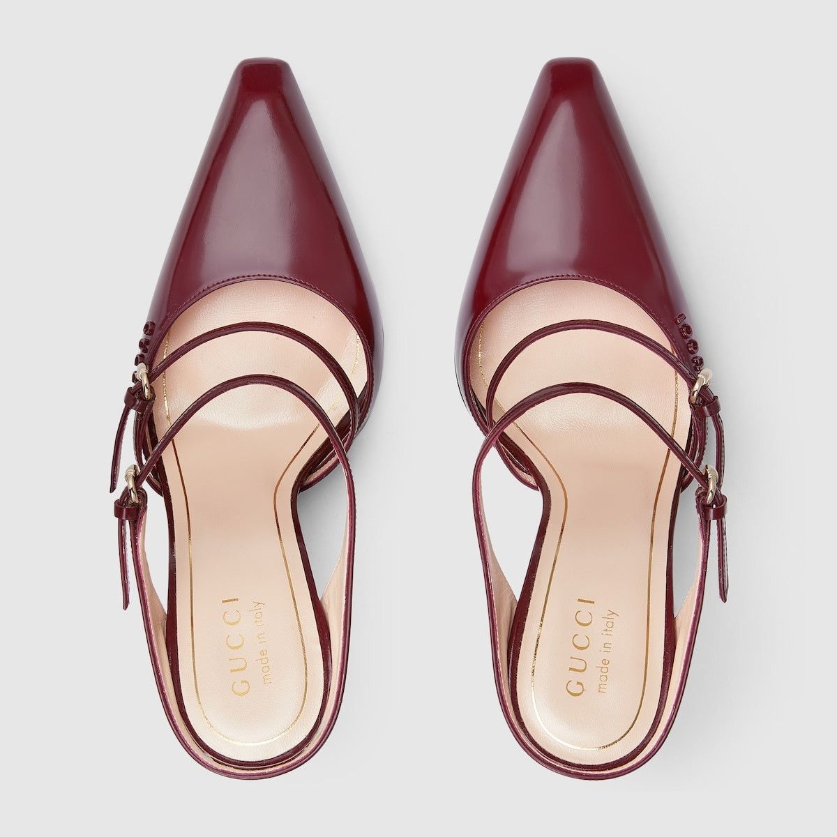 Gucci Gucci Logo Leather Wedge Mules SIZE 39 Size ONE SIZE - 3 Thumbnail