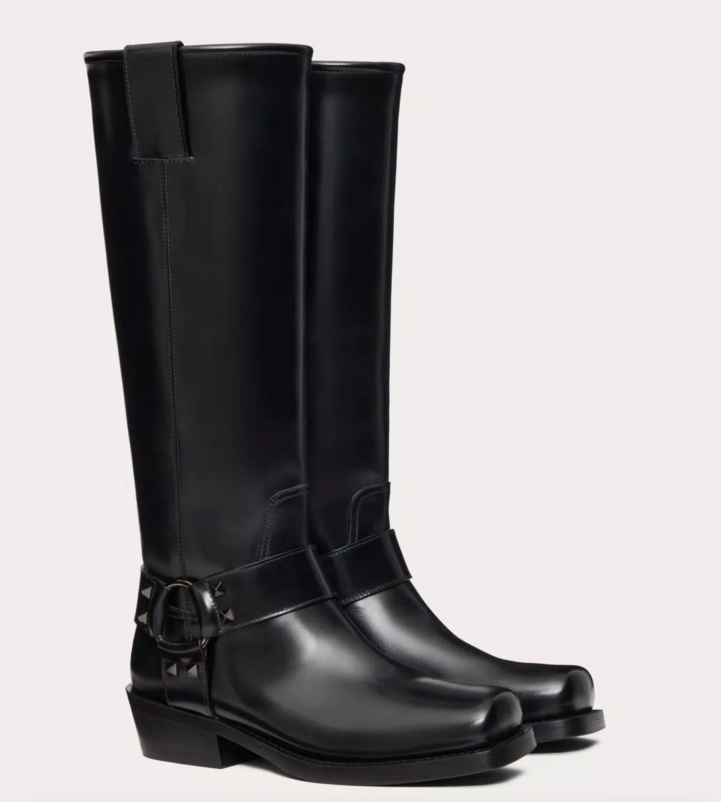 Valentino Valentino Rockstud Biker Boots SIZE 37.5 Size ONE SIZE - 2 Thumbnail