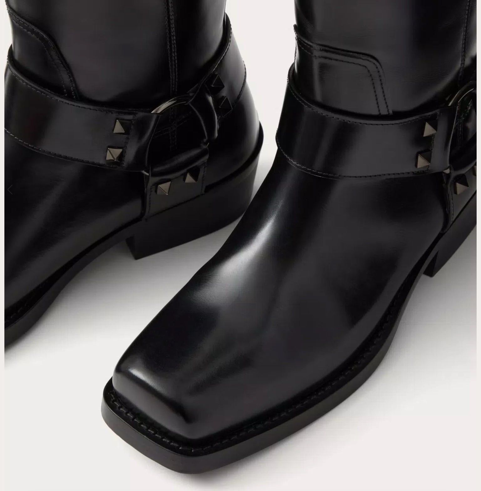 Valentino Valentino Rockstud Biker Ankle Boots SIZE 37 Size ONE SIZE - 3 Thumbnail