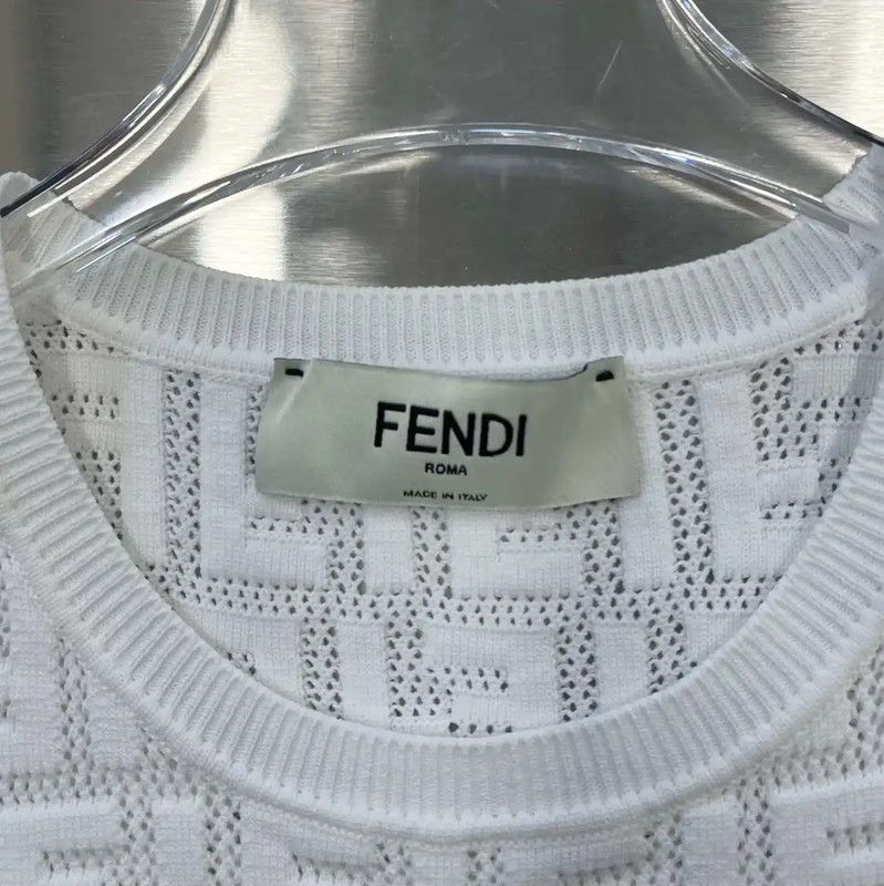 Fendi Fendi Women's White Dress in Size S 0089 Size S / US 4 / IT 40 - 3 Thumbnail