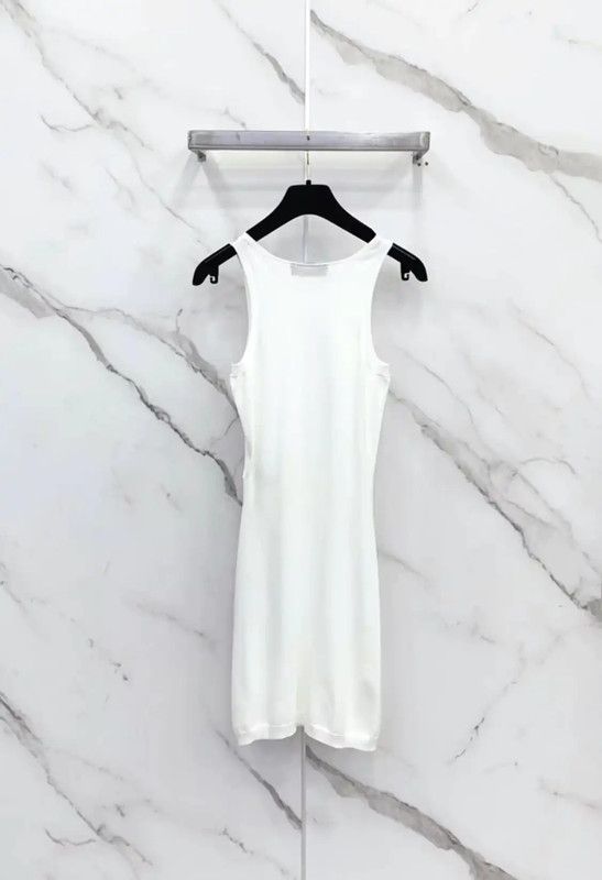 Fendi Fendi Sleeveless White Dress Size S 0089 Size S / US 4 / IT 40 - 6 Thumbnail