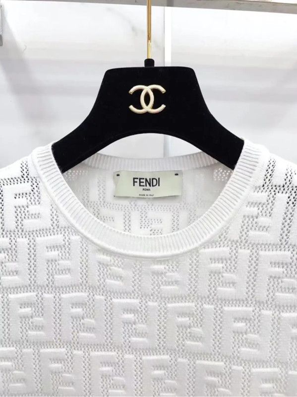 Fendi Fendi Sleeveless White Dress Size S 0089 Size S / US 4 / IT 40 - 8 Thumbnail