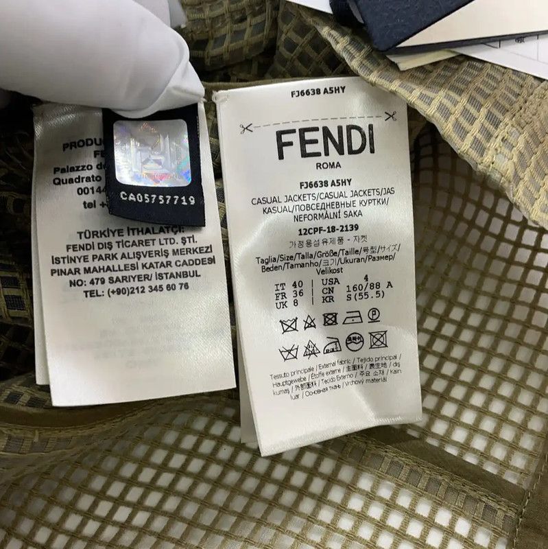 Fendi Fendi Green Polyester Women's Jacket 0089 Size M / US 6-8 / IT 42-44 - 4 Thumbnail