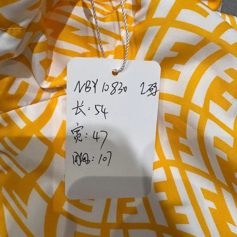 Fendi Fendi Yellow Nylon Double F Women's Jacket 0089 Size L / US 10 / IT 46 - 6 Thumbnail