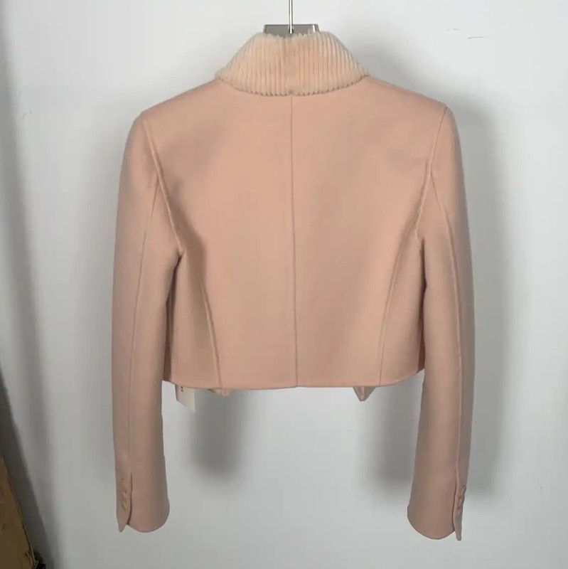 Fendi Fendi Pink Cashmere Women's Jacket 0089 Size M / US 6-8 / IT 42-44 - 2 Thumbnail