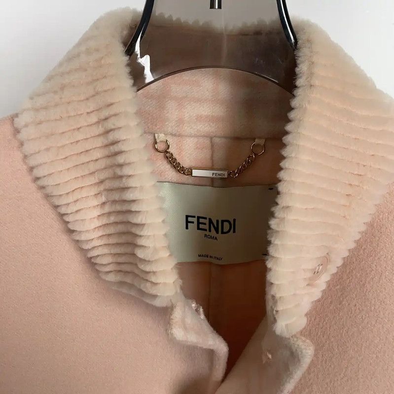Fendi Fendi Pink Cashmere Women's Jacket 0089 Size M / US 6-8 / IT 42-44 - 6 Thumbnail