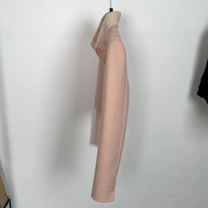 Fendi Fendi Pink Cashmere Women's Jacket 0089 Size M / US 6-8 / IT 42-44 - 3 Thumbnail