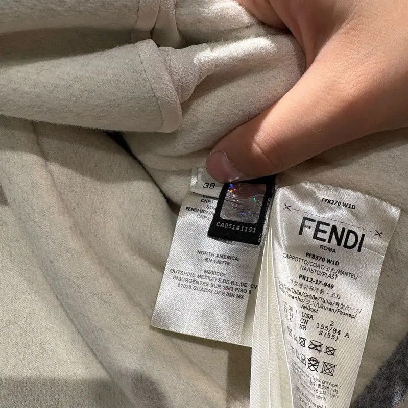 Fendi Fendi Gray Wool Women's Coat 0089 Size M / US 6-8 / IT 42-44 - 5 Thumbnail