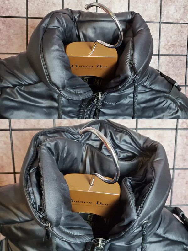Fendi Fendi Black Logo Down Jacket for Women 0089 Size M / US 6-8 / IT 42-44 - 4 Thumbnail