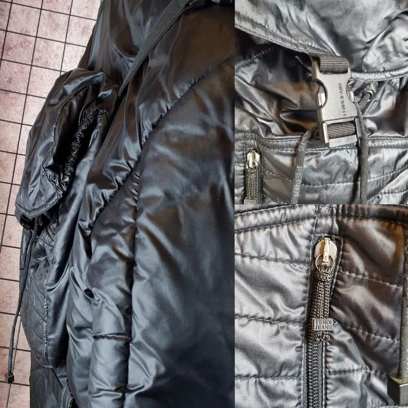 Fendi Fendi Black Logo Down Jacket for Women 0089 Size M / US 6-8 / IT 42-44 - 6 Thumbnail