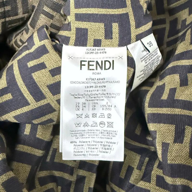 Fendi Fendi Colorblock Jacket for Women 0089 Size M / US 6-8 / IT 42-44 - 8 Thumbnail