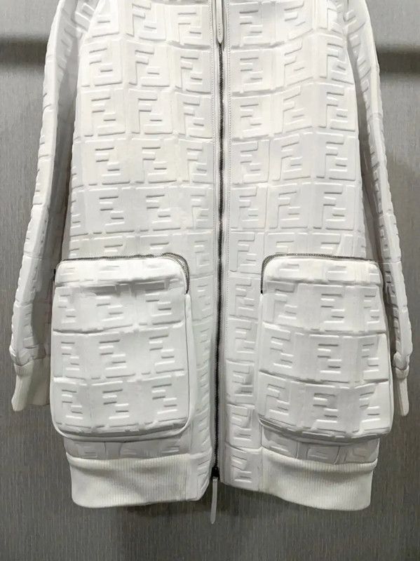 Fendi Fendi White Shearling Women's Coat 0089 Size M / US 6-8 / IT 42-44 - 5 Thumbnail