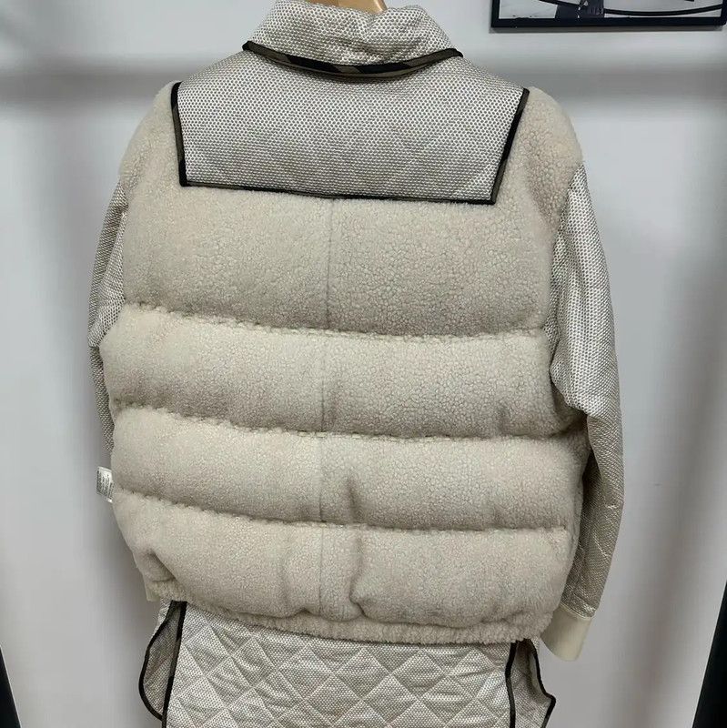 Fendi Fendi Cream Wool Women's Jacket 0089 Size M / US 6-8 / IT 42-44 - 2 Thumbnail
