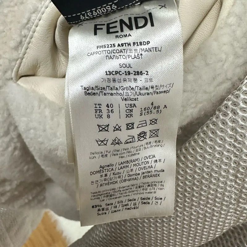 Fendi Fendi Cream Wool Women's Jacket 0089 Size M / US 6-8 / IT 42-44 - 5 Thumbnail
