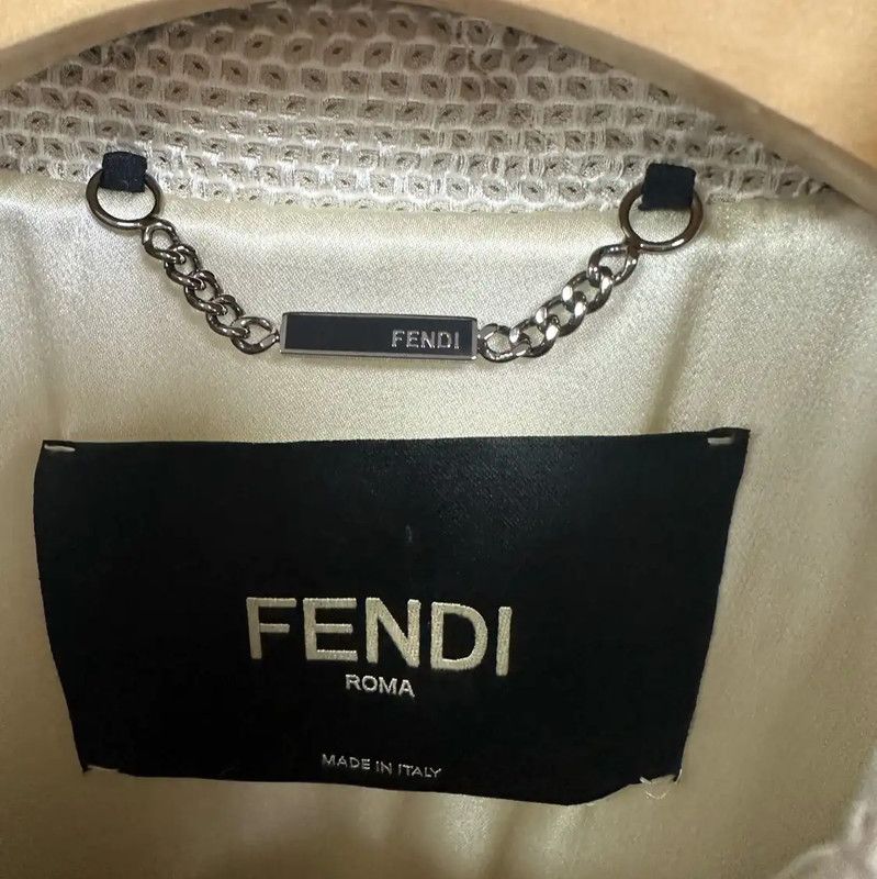 Fendi Fendi Cream Wool Women's Jacket 0089 Size M / US 6-8 / IT 42-44 - 3 Thumbnail