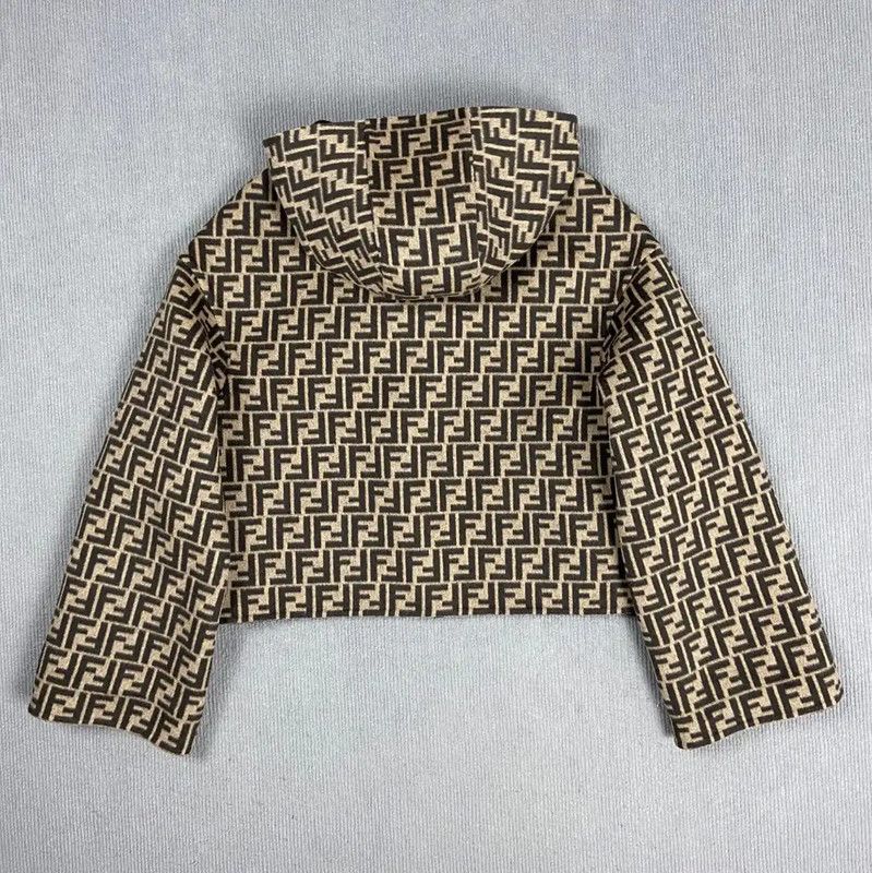 Fendi Fendi Color Blocked Cashmere Jacket for Women 0089 Size S / US 4 / IT 40 - 2 Thumbnail