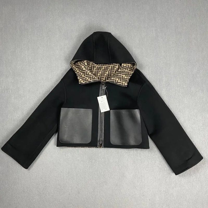 Fendi Fendi Color Blocked Cashmere Jacket for Women 0089 Size S / US 4 / IT 40 - 3 Thumbnail