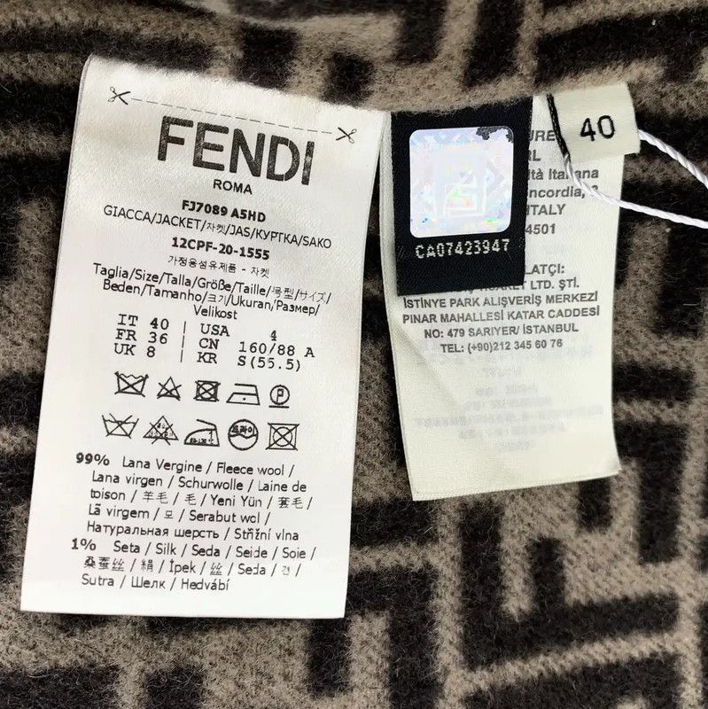 Fendi Fendi Black Womens Coat Size M 0089 Size M / US 6-8 / IT 42-44 - 6 Thumbnail