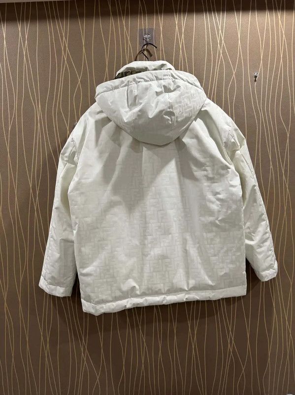 Fendi Fendi Women's White Down Jacket Size S 0089 Size S / US 4 / IT 40 - 2 Thumbnail