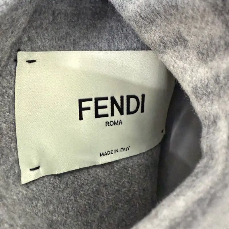 Fendi Fendi Grey Wool Women's Jacket 0089 Size M / US 6-8 / IT 42-44 - 3 Thumbnail
