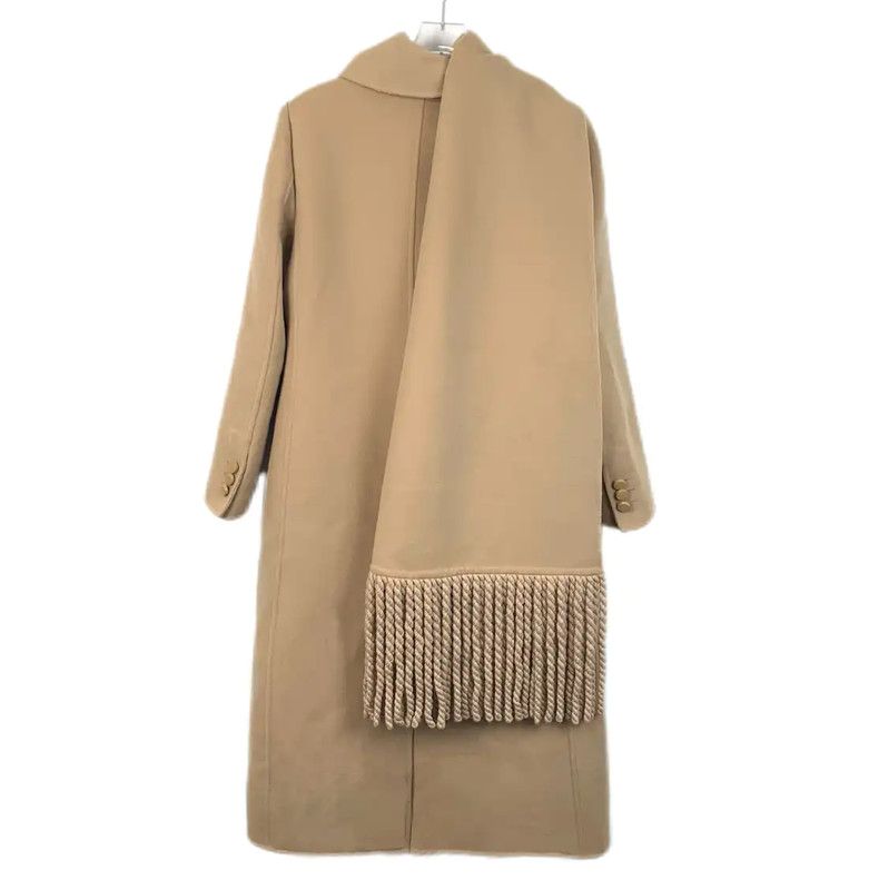 Fendi Wool Peacoat for Women in Brown 0089