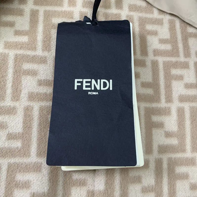 Fendi Wool Peacoat for Women in Brown 0089